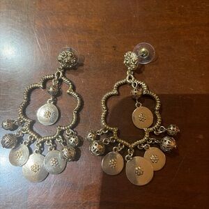 Elegant Gold Dangle Earrings